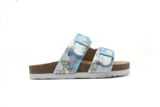 Children Birkenstock Slipper With Square Buckle