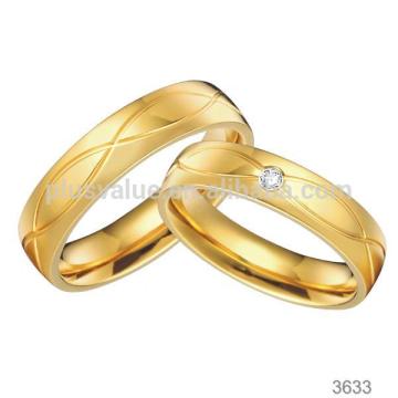 Factory Wholesale gold plated fashion jewelry vintage style engagement rings