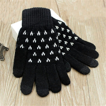 Amazon Supplier Wholesale Personalized Men Knitted Wool Gloves