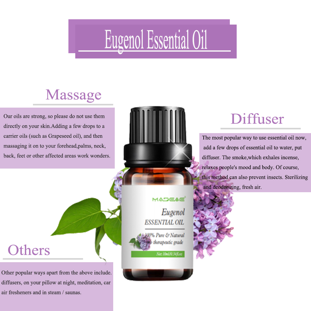 Water Soluble Eugenol Essential Oil for Aromatherapy