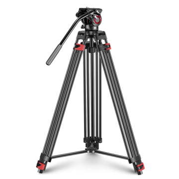 72 Inch Aluminum Alloy Professional Heavy Duty Video Tripod with 360 Degree Fluid Drag Head