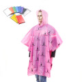 disposable allover printing logo raincoats