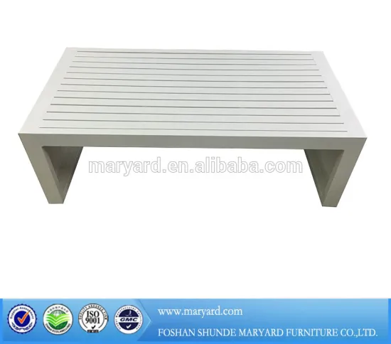 Outdoor aluminum table for garden