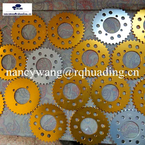 7075 T6 aluminum motorbike sprocket used for dirt bike