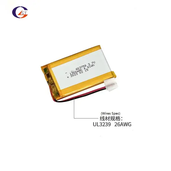Wholesale 3.7V 1300mAh Li-polymer Battery for Beauty Equipment from Chinese Lithium-ion Cell Manufacturer