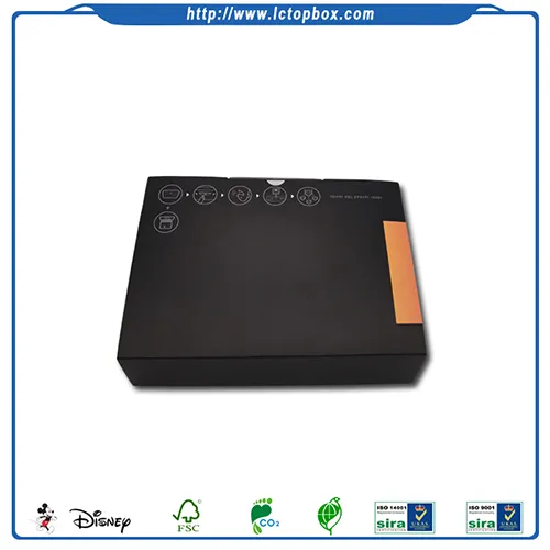 Newly Designed Black Kraft Paper Packaging Box
