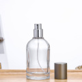 Transparent Glass Perfume Bottle With Pump Spray Cap