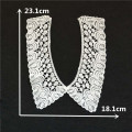 White milk fiber fabric collar Lace Embroidery