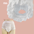 Natural comfortable lady organic cotton period underwear