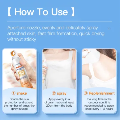 Private Label SPF 50 Face & Body Sunscreen Mist Spray