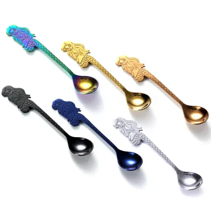 304 Stainless Steel Mermaid Spoon: A Unique Metal Coffee Cupping Spoon