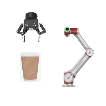 Jaka Zu 18 ARM robot collaborativo a 6 assi con pinza robotica CNGBS per automazione del magazzino