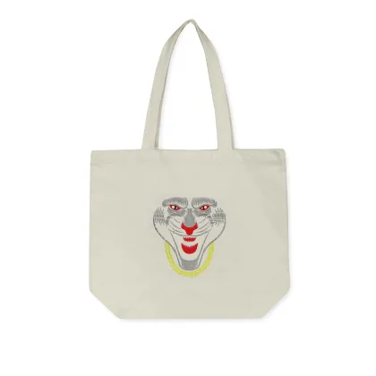 Computerized Embroidery Carton Design Handbags with Barudan Embroidery Machine