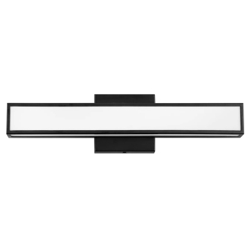 Motel 6 Hotel Project: Matte Black Bath Vanity Wall Light LED for Over Mirror