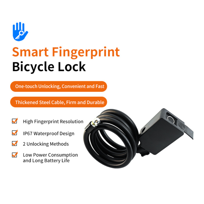 Умный биометрический противоугонный велосипедный замок для мотоцикла с отпечатками пальцев