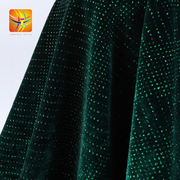 Menarik lurex velour Polyester Spandex
