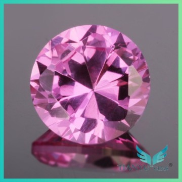 Free Sample Factory price 4.0mm Faceted Round Rose Cut Synthetic Sapphire Price Per Carat Wholesale