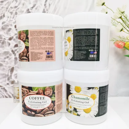 OEM Body Facial Cleanser with Lemon VC & Rose Exfoliating Gel Scrub