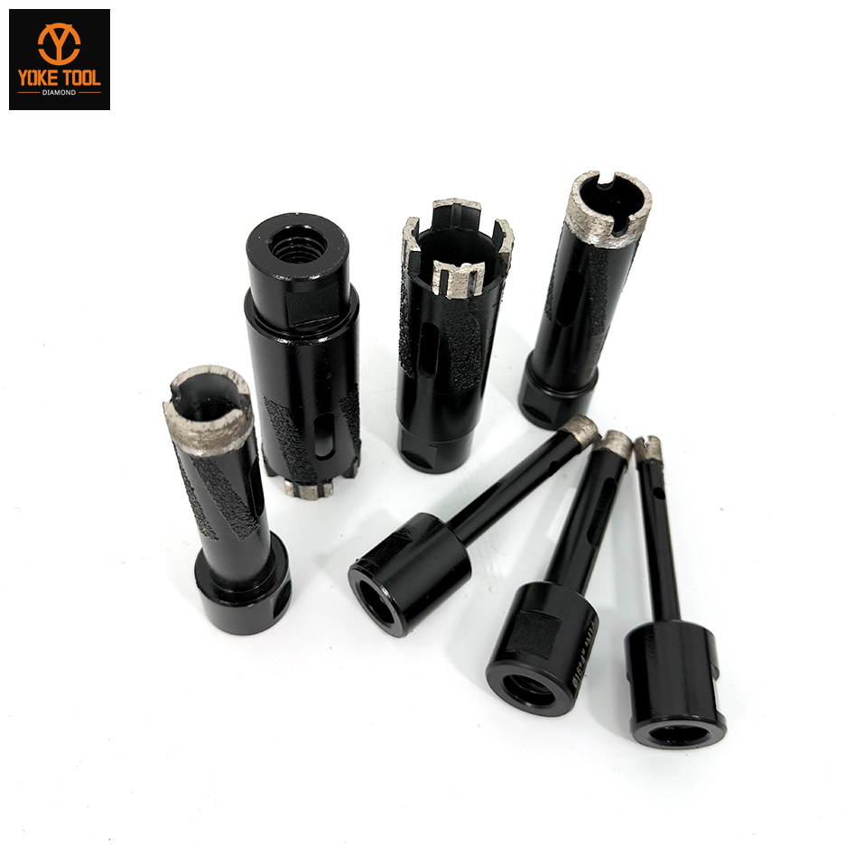 Granite Marble Concrete Dry Drilling Core Bit Diamond Dry Core Bits Kit (11)