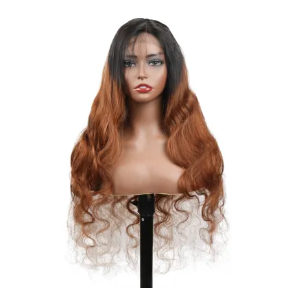 13x4 Pre Plucked Straight Brown And Blonde Highlight Human Hair Wig,Blonde Highlighted Wigs,Brown Blonde Highlight Human Hair