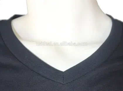 Custom printed v-neck t-shirt/cotton v-neck t-shirt/black v-neck t-shirt