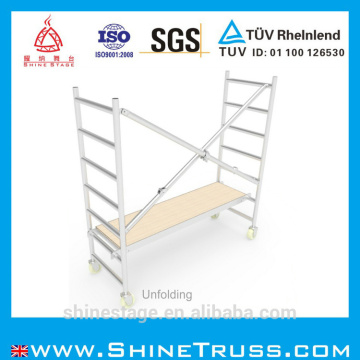 scaffold clamp aluminum work platform mobile scaffolding