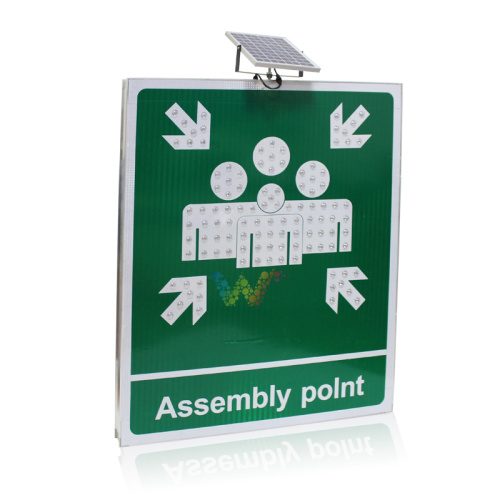 Reflective Road Safety Solar collection traffic sign