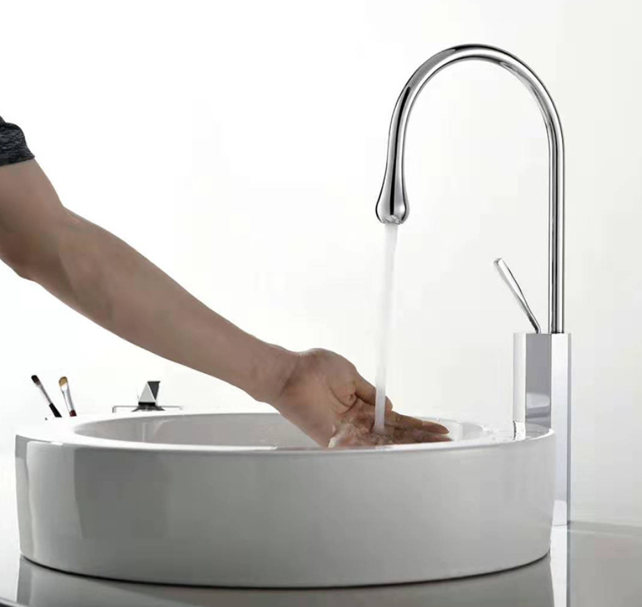 Hot Sale Metered Faucet Copper Mixer Deck Mounted Single Handle Chrome washbasin Taps