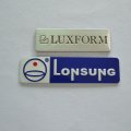 Custom Brushed Stainless 3M Adhesive Metal Nameplate