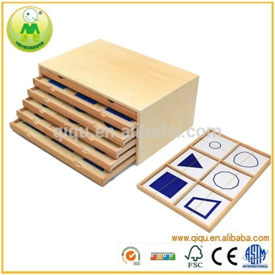 Children Preschool Education Wooden Geometry Panel Montessori Teaching Material