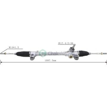 Sistem Kemudi Otomotif RHD dan rak kemudi daya Toyota Corolla ZZE141 2007-2014