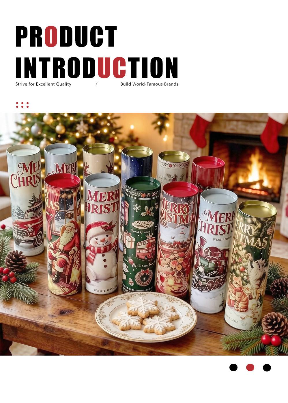 Christmas round bucket biscuit box (3)