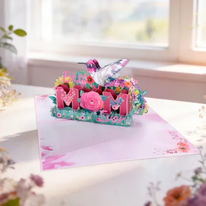 3D Mother`s Day Musical Light Up Card