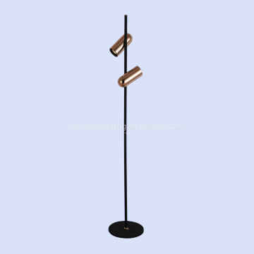 Minimalist Scandinavian Large Aluminum Floor Lamp with Metal Shade and Iron Body