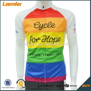 Colorful Stripe Sportswear men's Custom Cycling Apparels