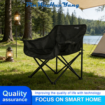 Portable Outdoor Folding Chair Featuring Reinforced Armrests
