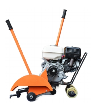 Rail sawing machine for internal combustion rail