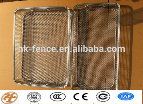stainless steel corrosion resistant wire mesh basket