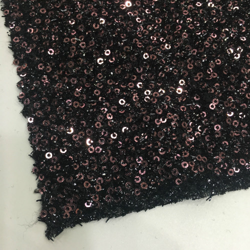 European Fiery 2mm Allover Sequins Embroidery Fabric
