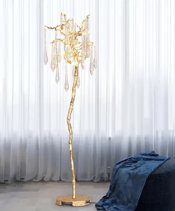 Copper Light Decoration Floor Lamp - Water Drop Floor Light