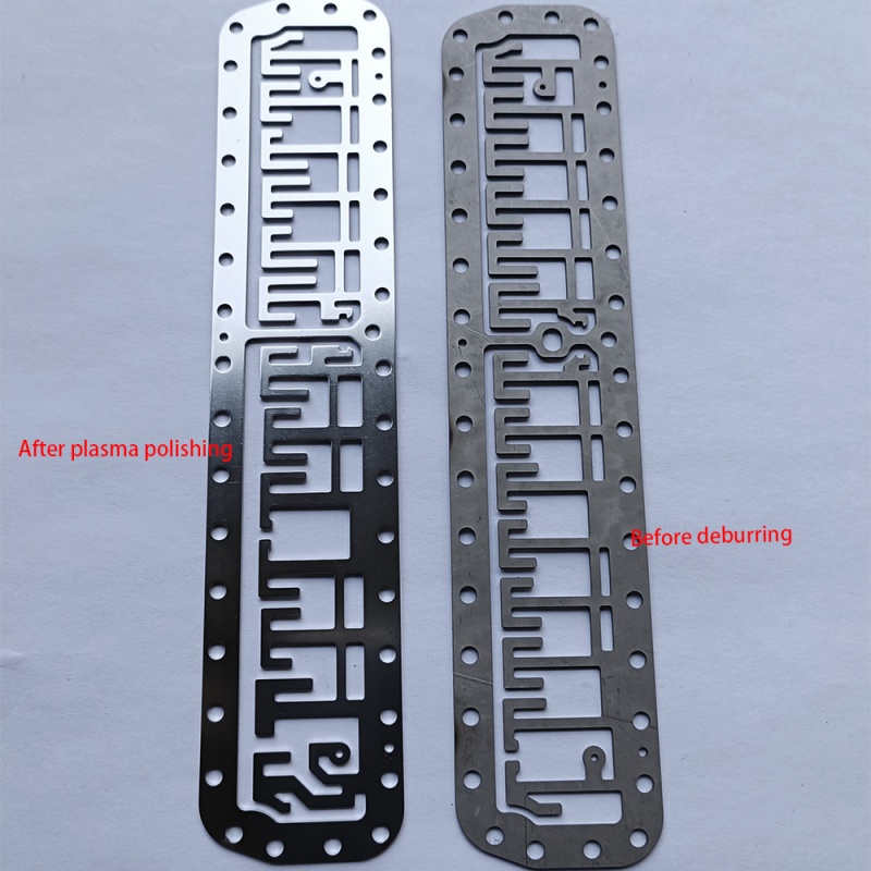 Titanium alloy plasma polishing effect