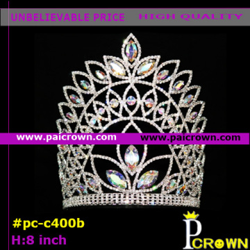 Clear colors flowers easter pageant tiara crown