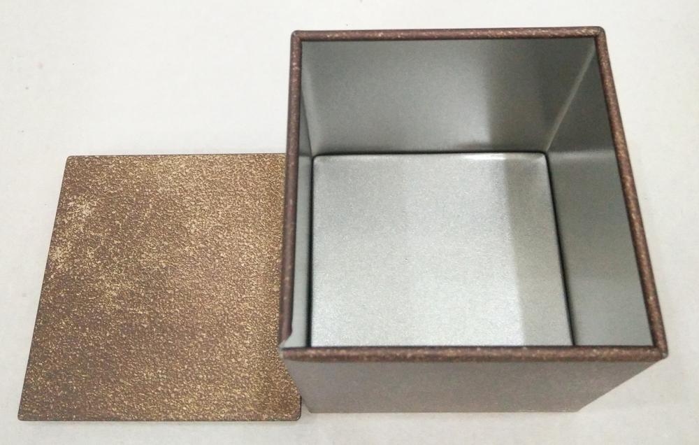 Caja de la lata del café del metal de la forma cuadrada