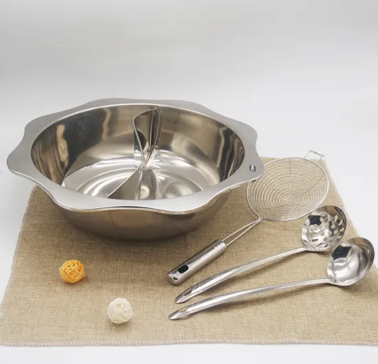 Stainless Steel Mandarin Duck Hot Pot With Four-Piece