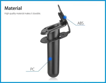 Small Fishing rod barrel on kayak