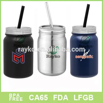 20oz stainless steel water mug with straw