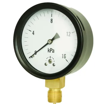 100mm(4") micro pressure Matte surface capsule pressure gauge