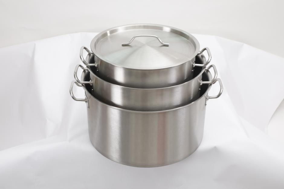 Thick 304 stainless steel short soup pot