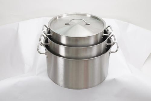 Panci sup pendek 304 stainless steel tebal