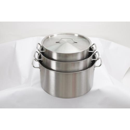 Thick 304 stainless steel short soup pot